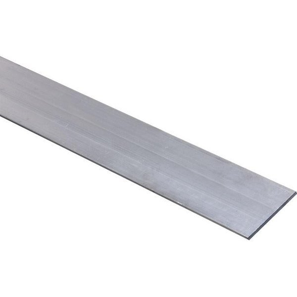4200BC Series Flat Bar, 2 in W, 48 in L, 18 in Thick, Aluminum, Mill, Stanley, Mfr#: N247-130